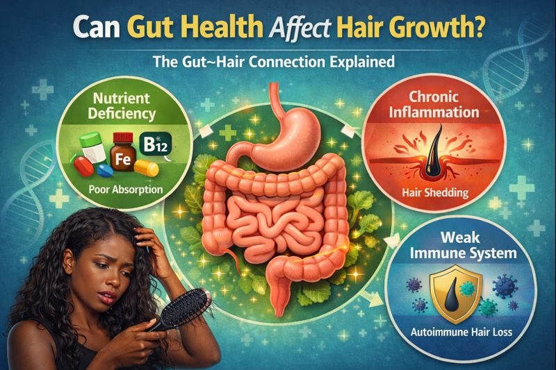 Can Gut Health Affect Hair Growth? The Hidden Connection Between Your Digestive System and Your Hair