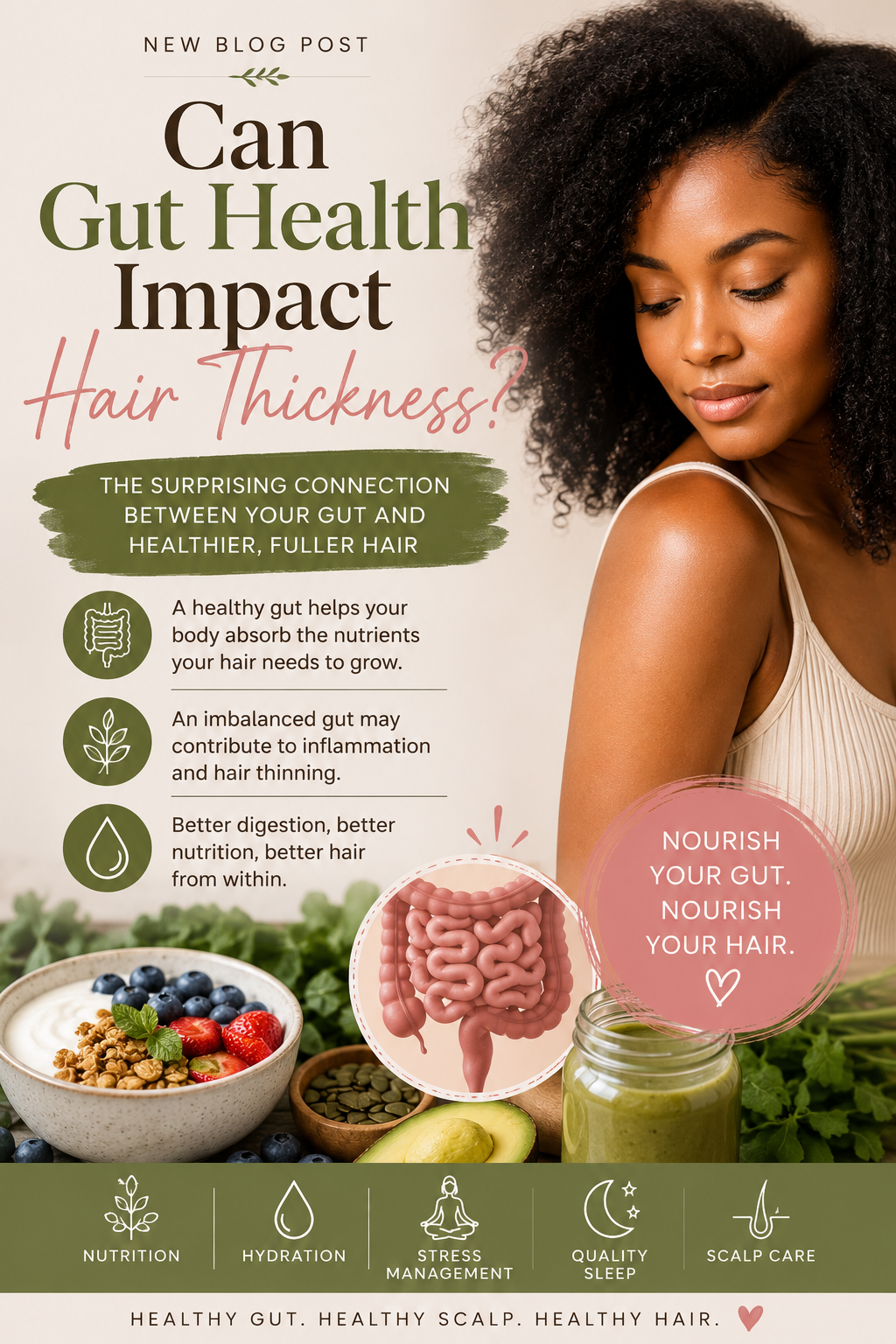 Can Gut Health Impact Hair Thickness?