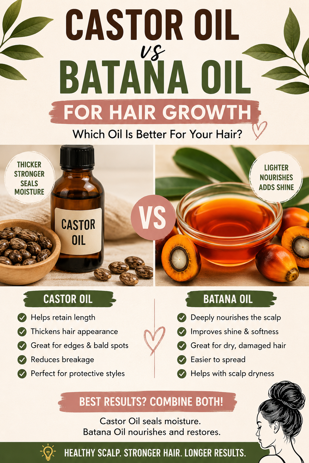 Castor Oil vs Batana Oil for Hair Growth: Which One Actually Works Better?