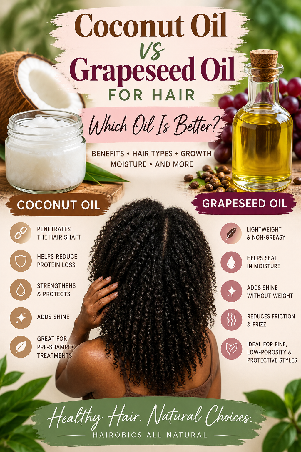 Coconut Oil vs Grapeseed Oil for Hair: Which Oil Is Better?