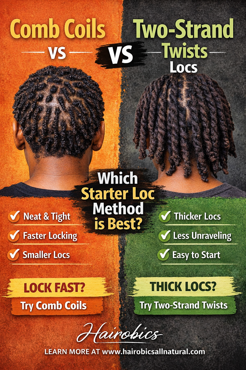 Comb Coils vs Two-Strand Twist Locs: Which Starter Loc Method Is Best?