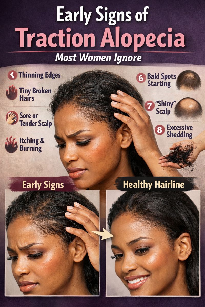 Early Signs of Traction Alopecia Most Women Ignore