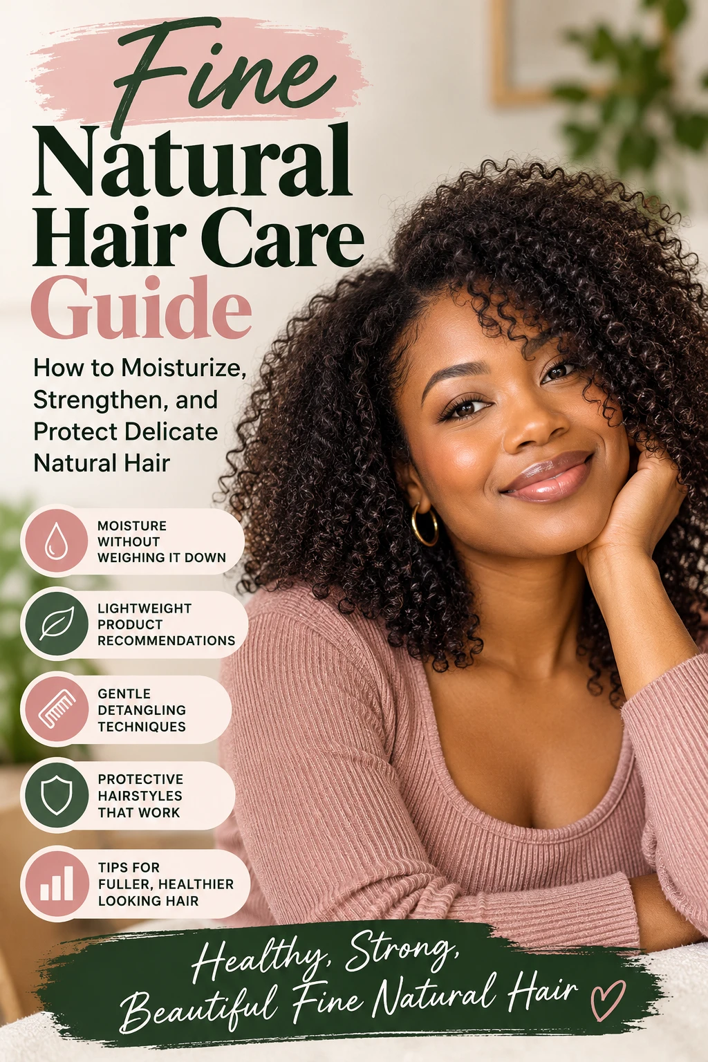 Fine Natural Hair Care Guide: How to Moisturize, Strengthen, and Protect Delicate Natural Hair