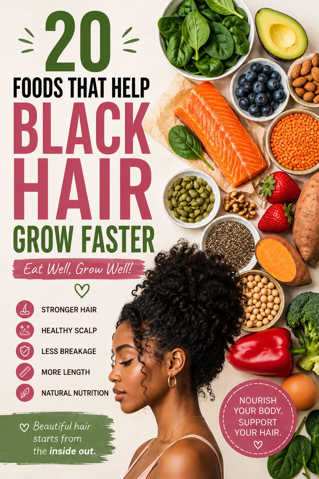 Foods That Help Black Hair Grow Faster: The Complete Nutrition Guide for Healthy Hair Growth