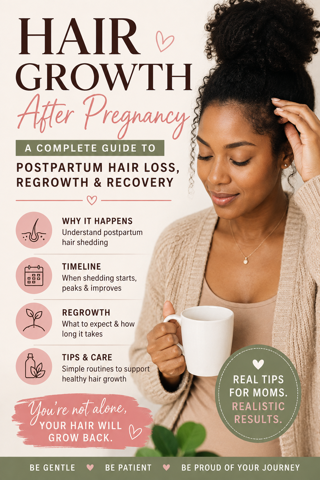Hair Growth After Pregnancy: A Complete Guide to Postpartum Hair Growth, Shedding & Recovery