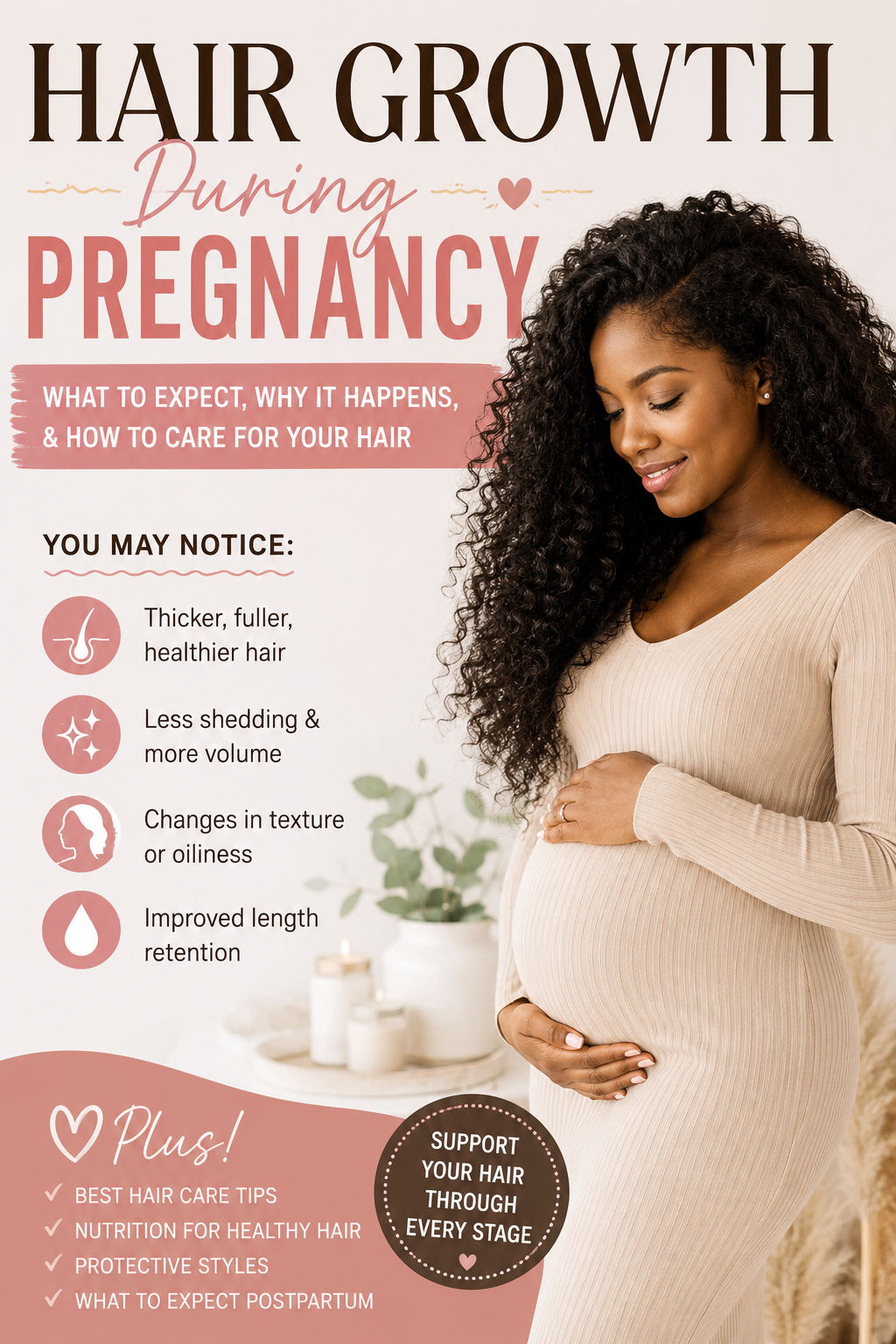 Hair Growth During Pregnancy: What to Expect, Why Hair Changes, and How to Care for It