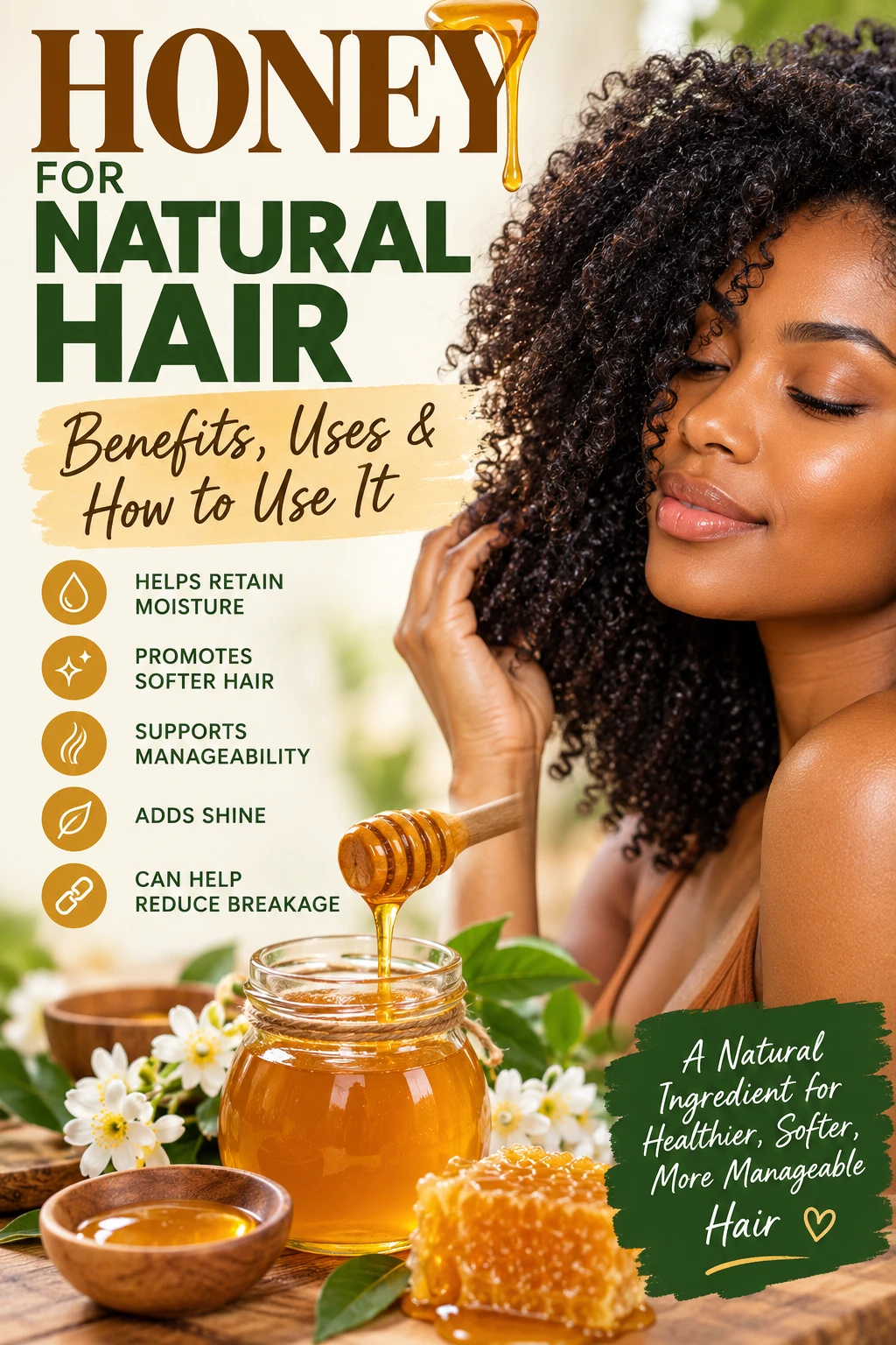 Honey for Natural Hair: Benefits, Uses, and How to Add It to Your Hair-Care Routine