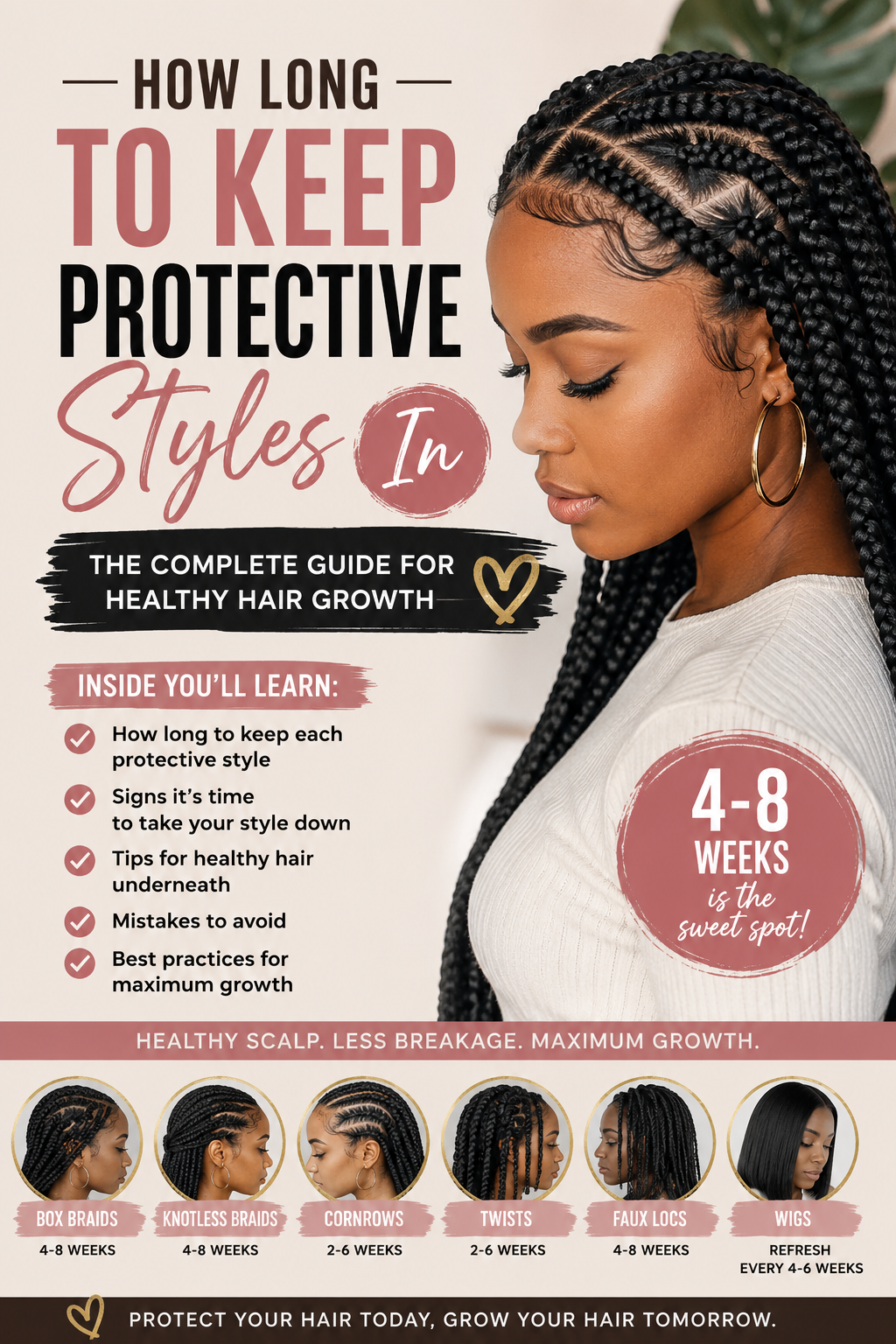 How Long to Keep Protective Styles In: The Complete Guide for Healthy Hair Growth