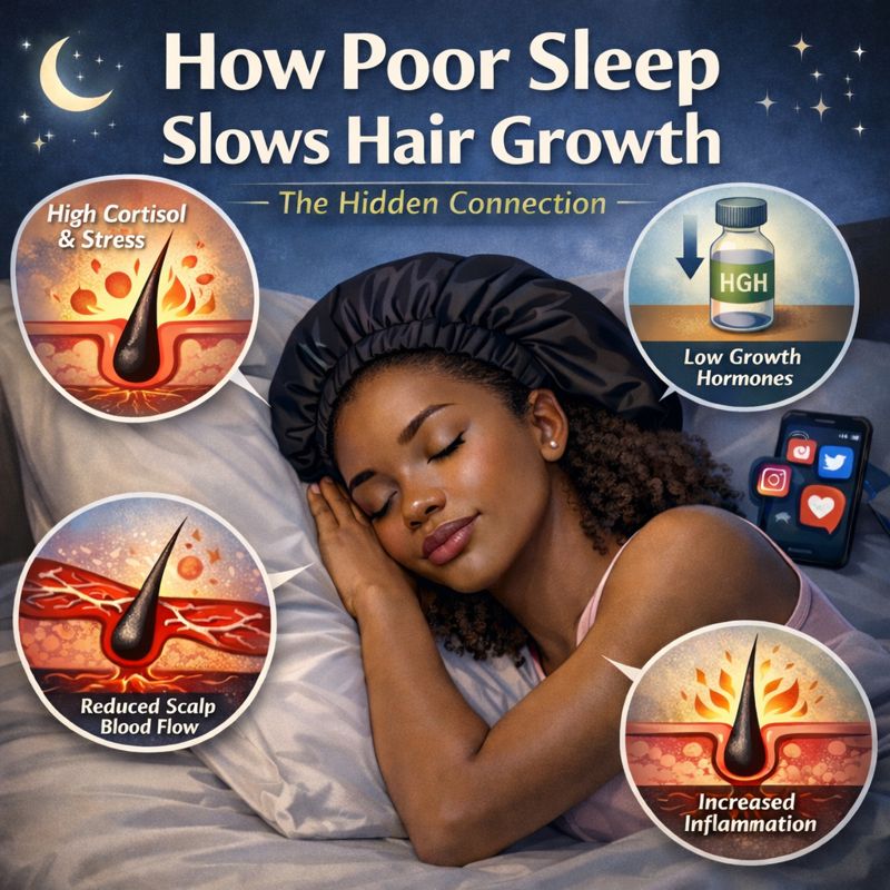 How Poor Sleep Slows Hair Growth (And What to Do About It)