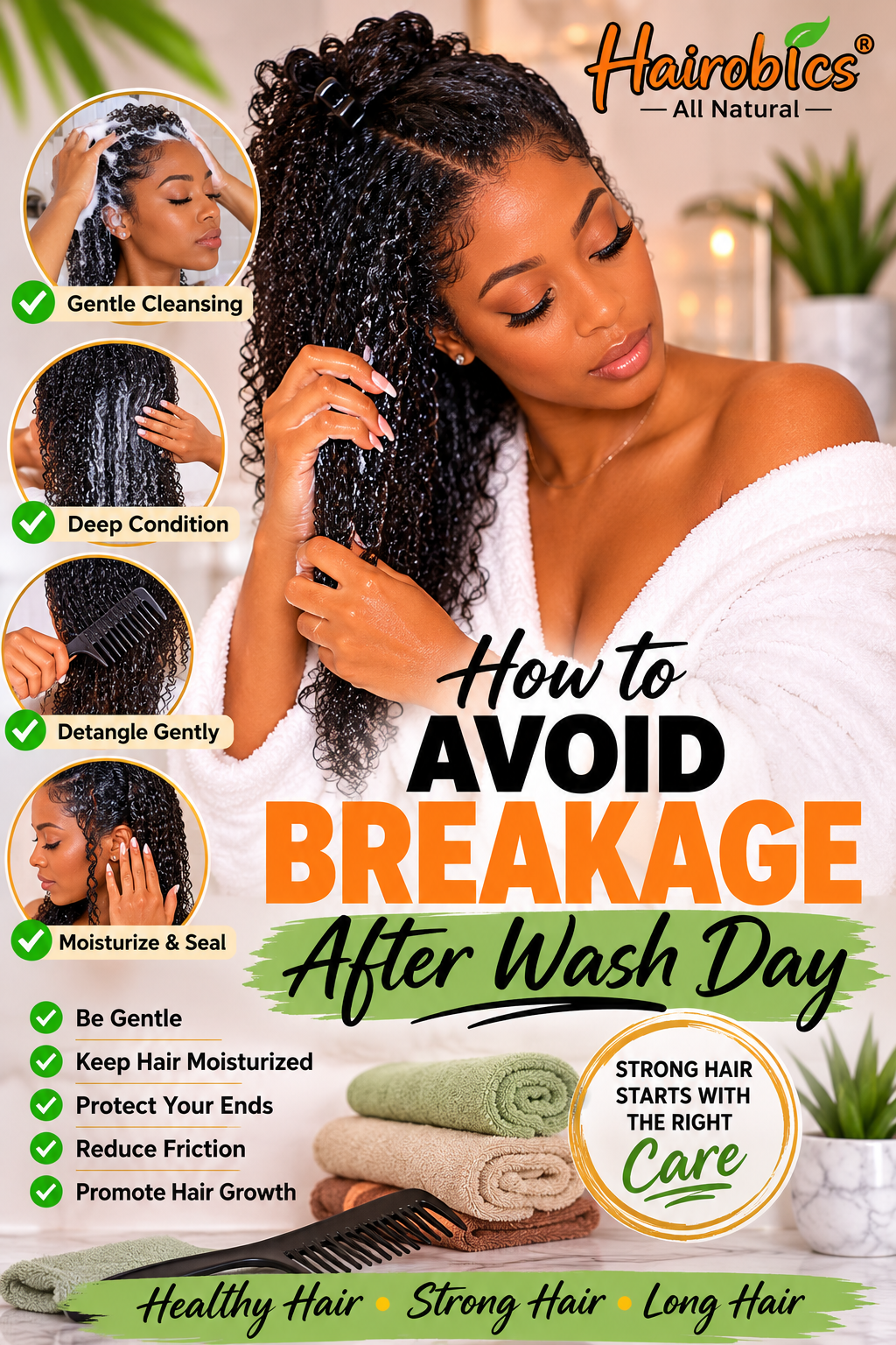 How to Avoid Breakage After Wash Day: The Complete Guide to Stronger, Healthier Hair