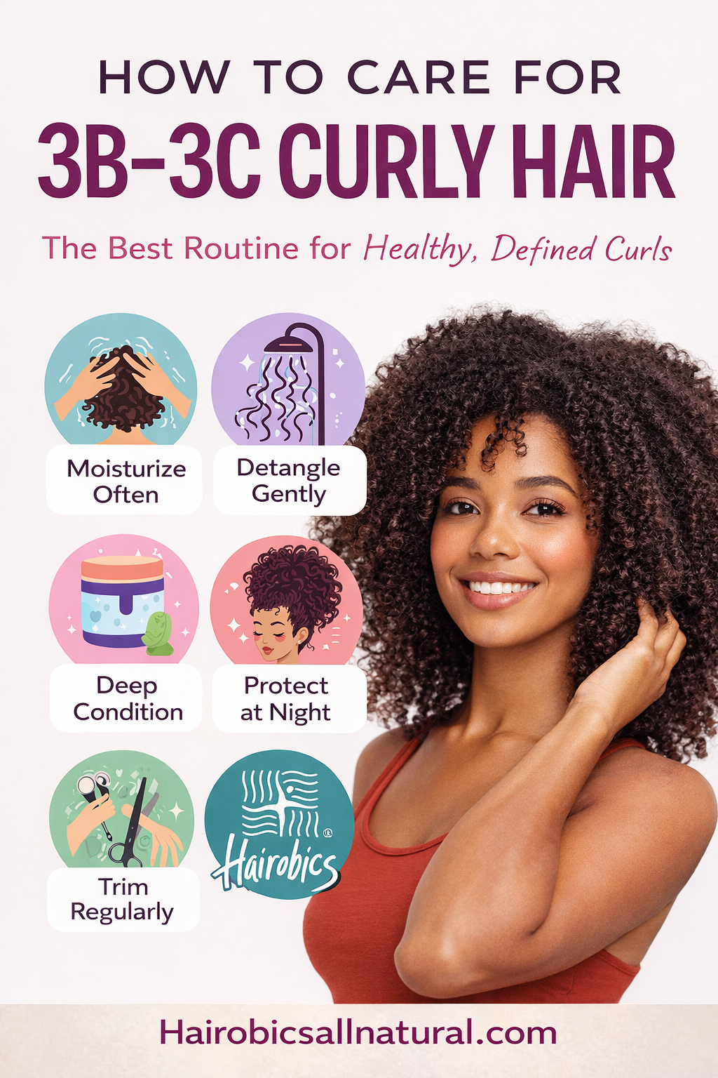 How to Care for 3B–3C Curly Hair (Complete Guide)
