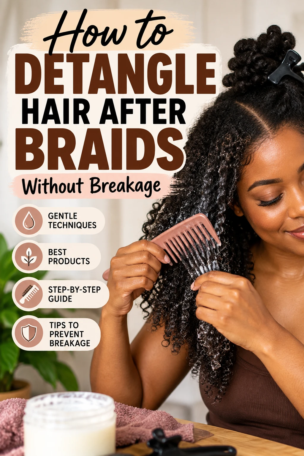 How to Detangle Hair After Braids Without Breakage: The Complete Guide for Natural Hair