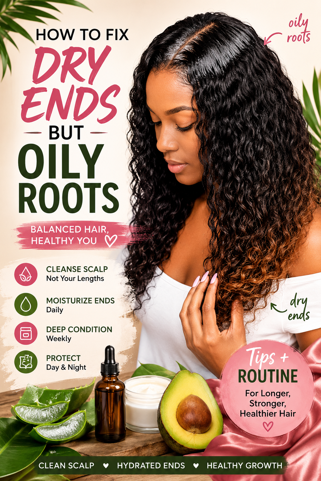How to Fix Dry Ends But Oily Roots: The Complete Guide to Balanced, Healthy Hair