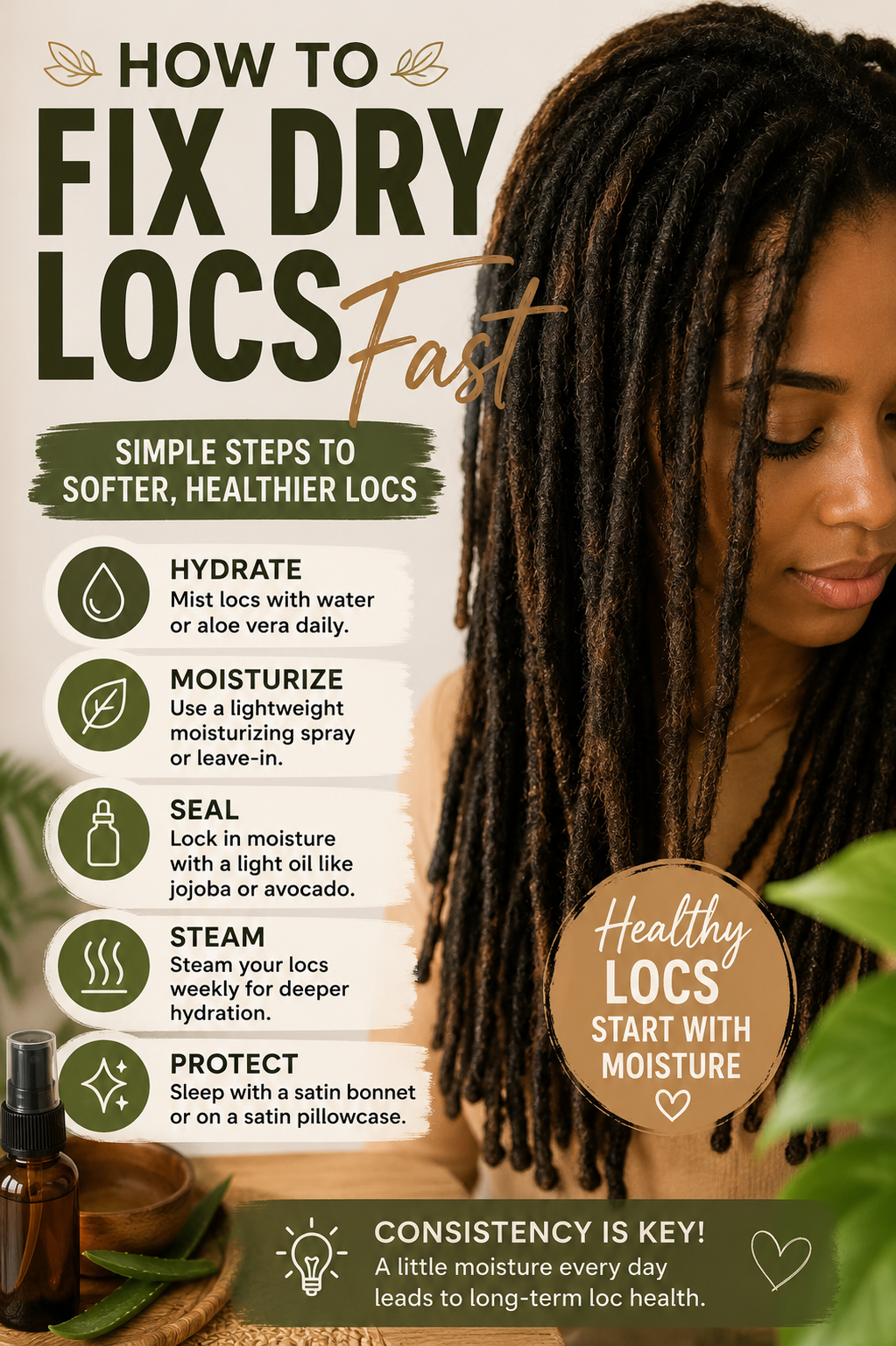 How to Fix Dry Locs Fast: The Complete Guide to Restoring Moisture, Shine, and Health