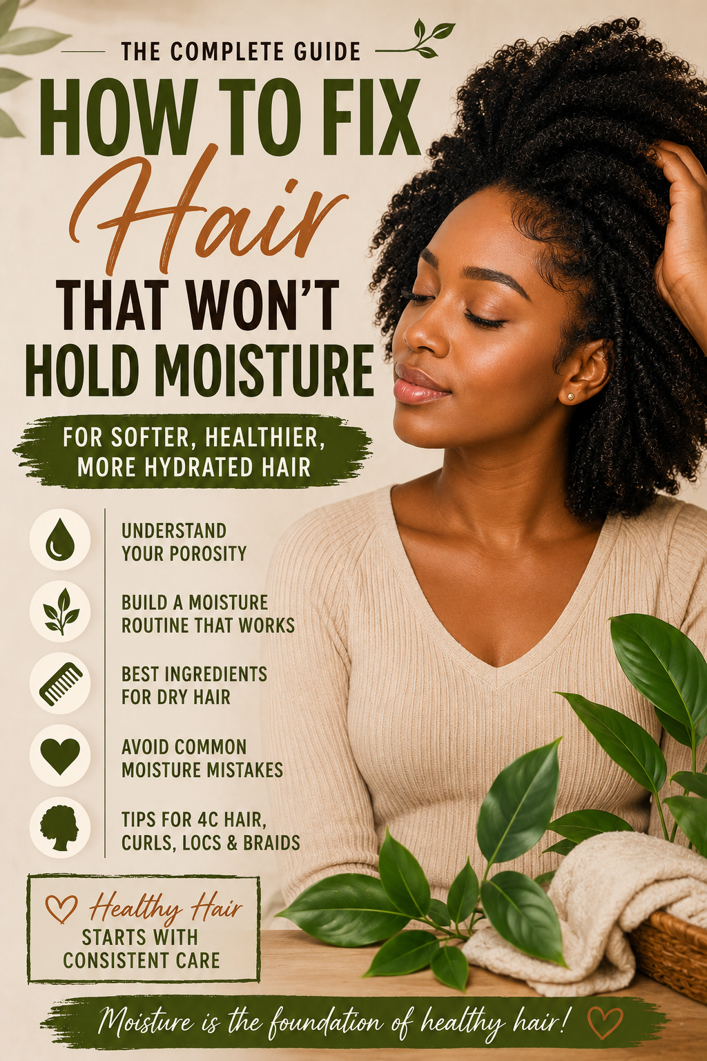 How to Fix Hair That Won't Hold Moisture: The Complete Guide for Softer, Healthier Natural Hair