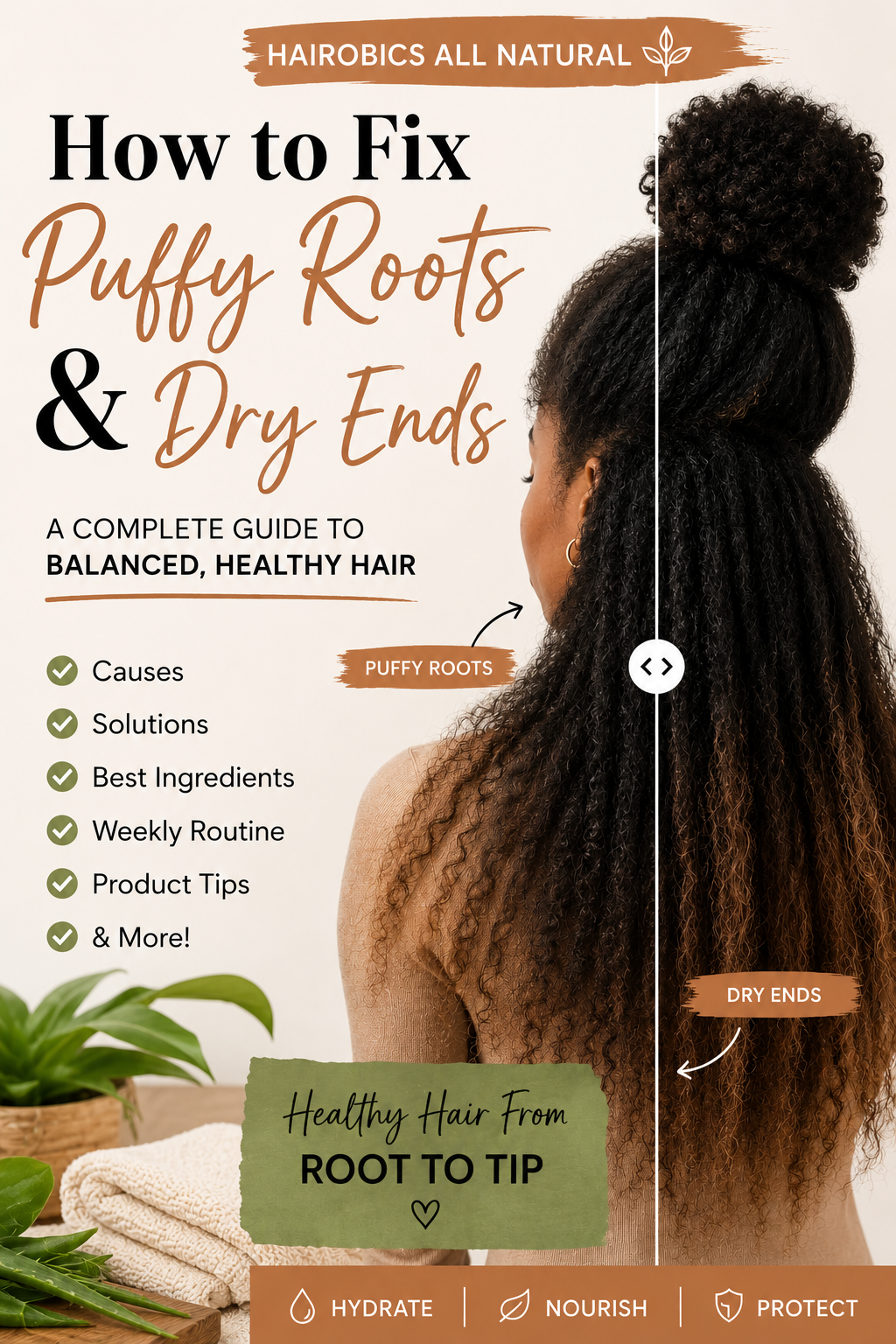 How to Fix Puffy Roots and Dry Ends: The Complete Guide to Balanced, Healthy Hair