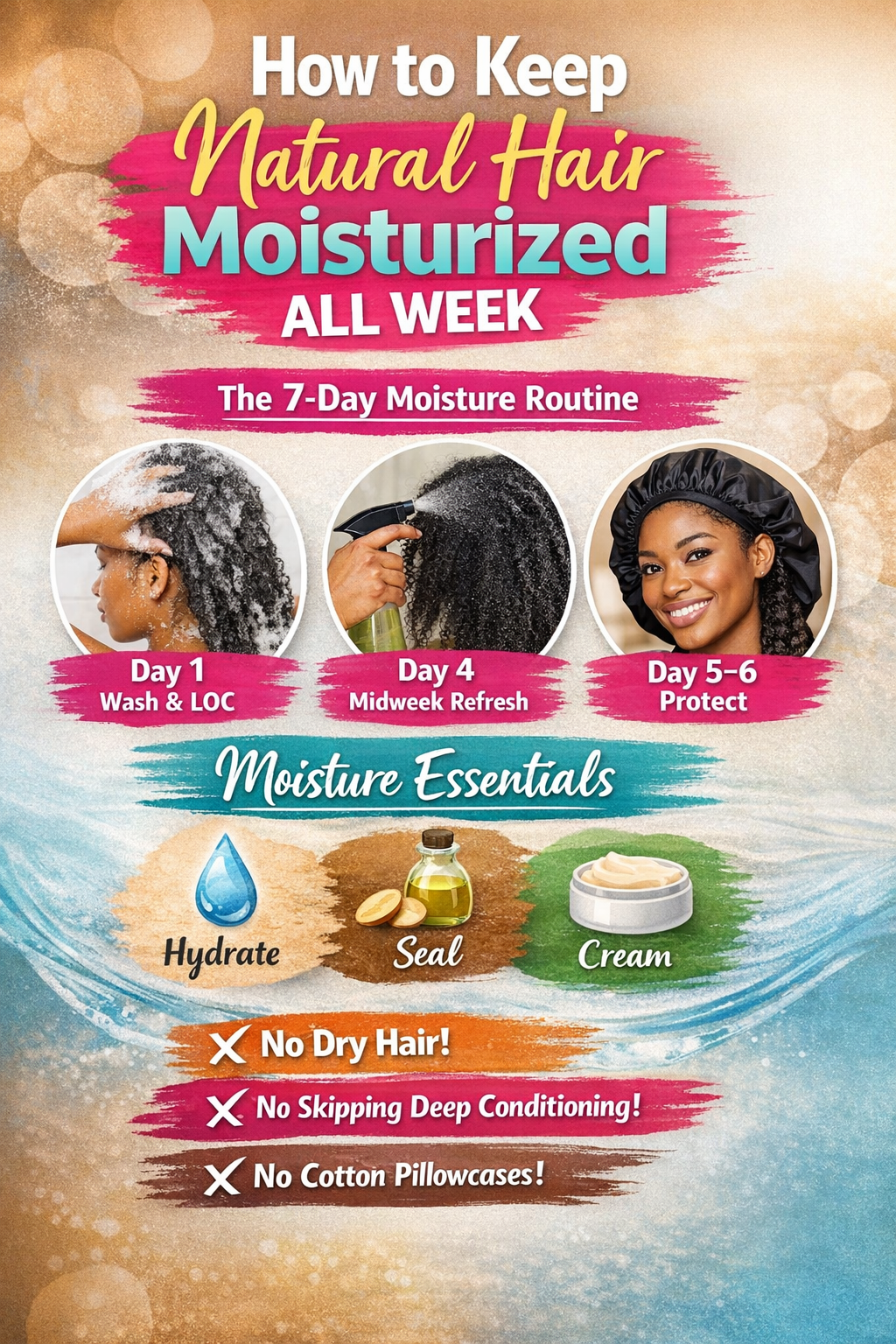 How to Keep Your Hair Moisturized All Week (Complete 7-Day Hydration Guide)