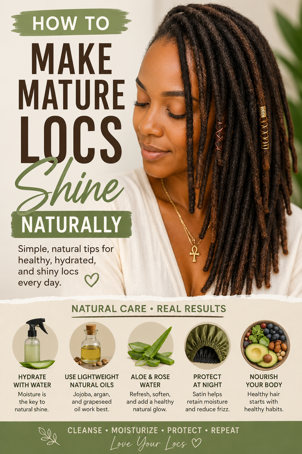 How to Make Mature Locs Shine Naturally: The Complete Guide to Healthy, Glossy Locs