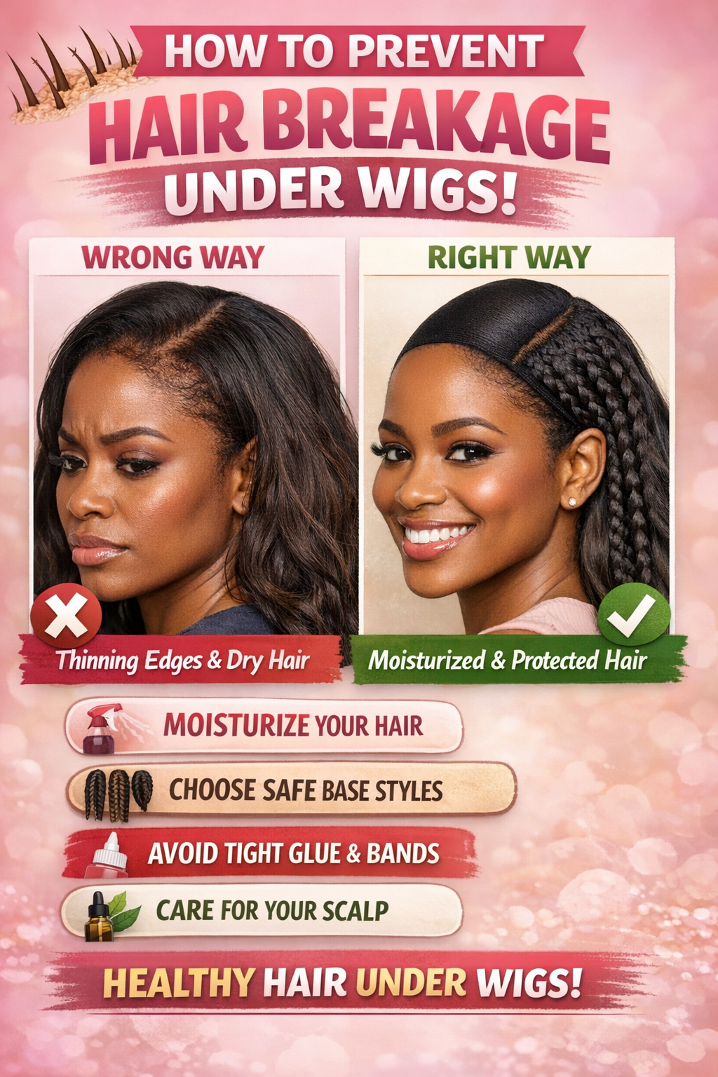 How to Prevent Breakage While Wearing Wigs