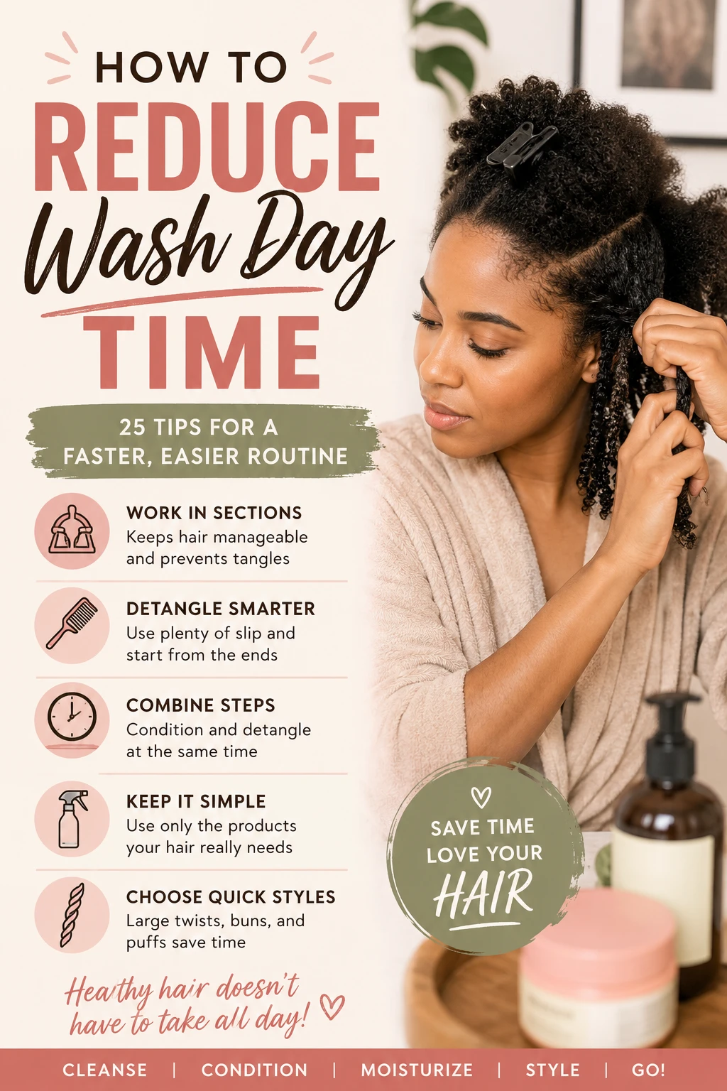 How to Reduce Wash Day Time: A Complete Guide for Natural Hair