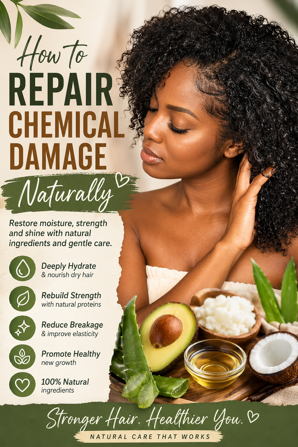How to Repair Chemical Damage Naturally: A Complete Guide to Restoring Healthy Hair