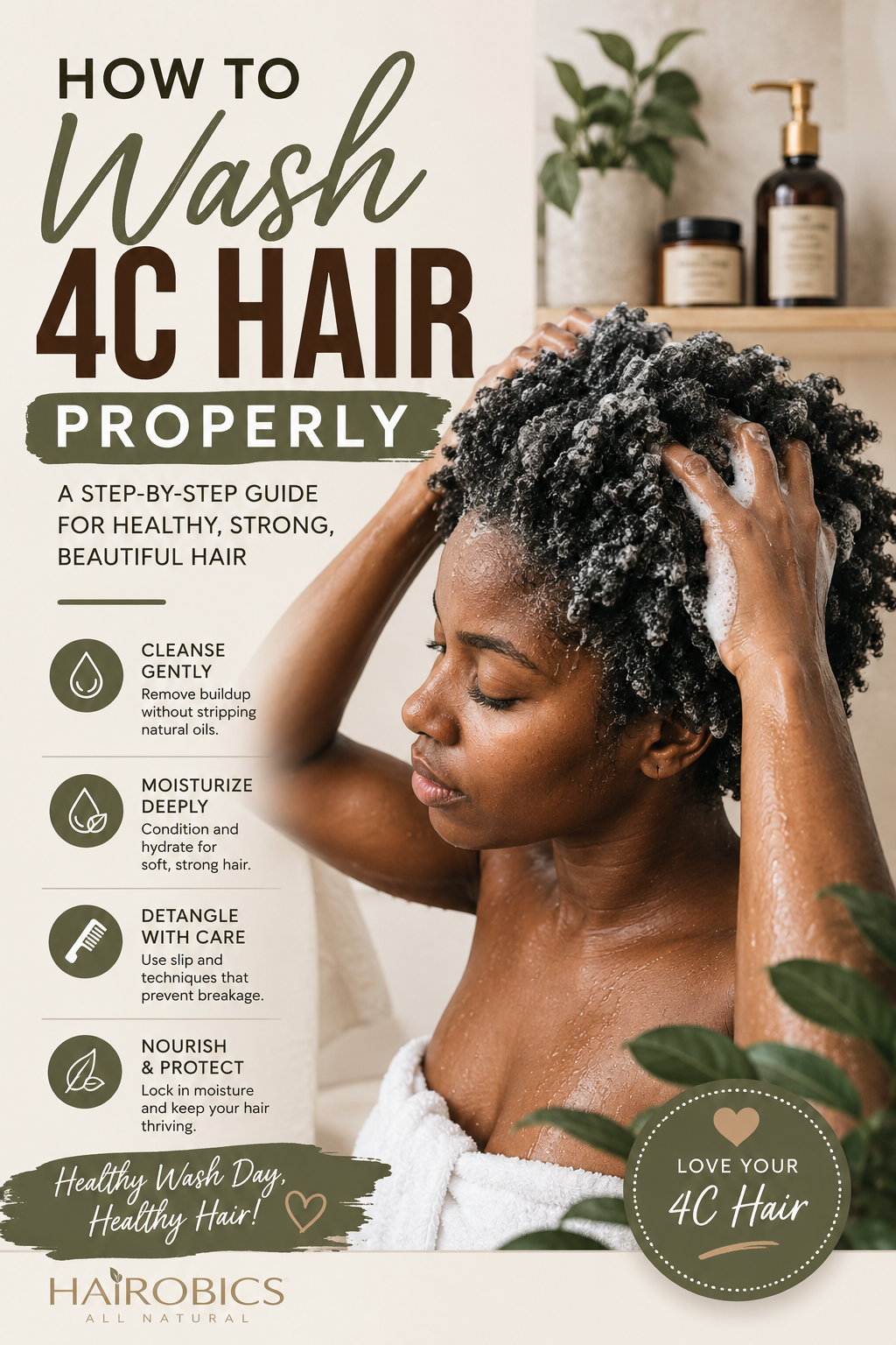 How to Wash 4C Hair Properly: The Complete Step-by-Step Guide for Healthy, Strong Hair