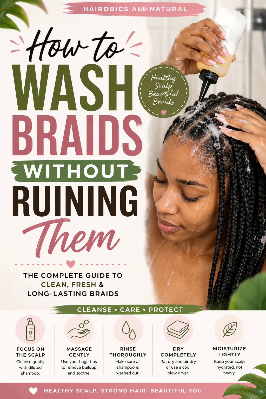 How to Wash Braids Without Ruining Them: The Complete Guide to Keeping Braids Clean, Fresh, and Beautiful