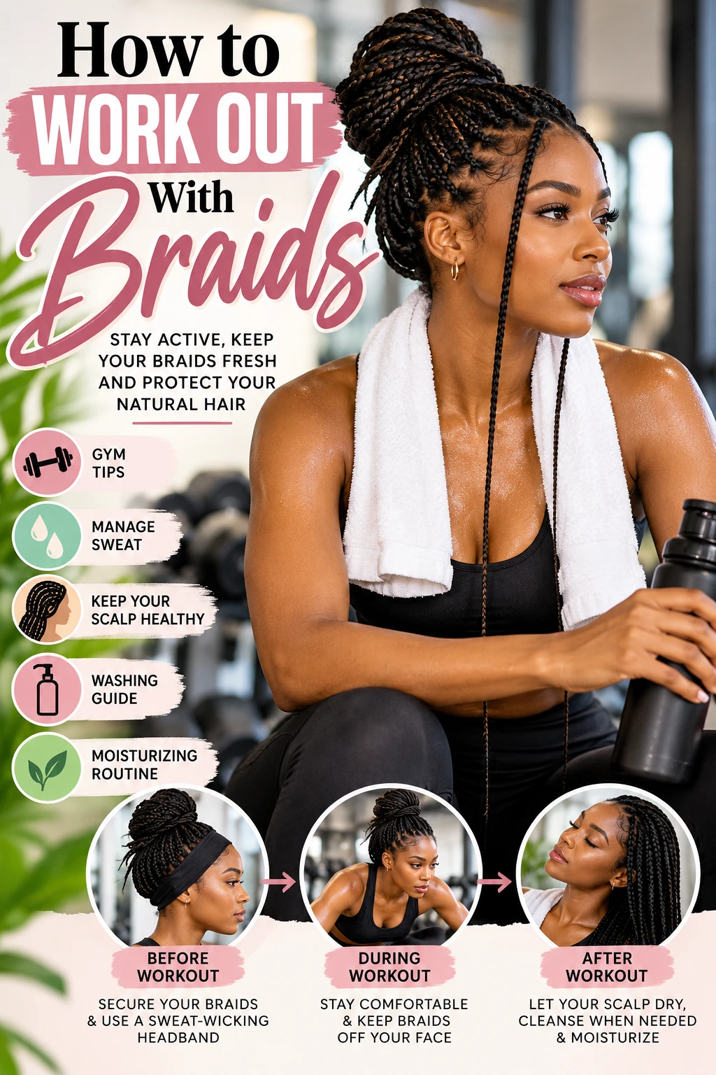 How to Work Out With Braids: The Complete Guide to Exercising Without Ruining Your Braids
