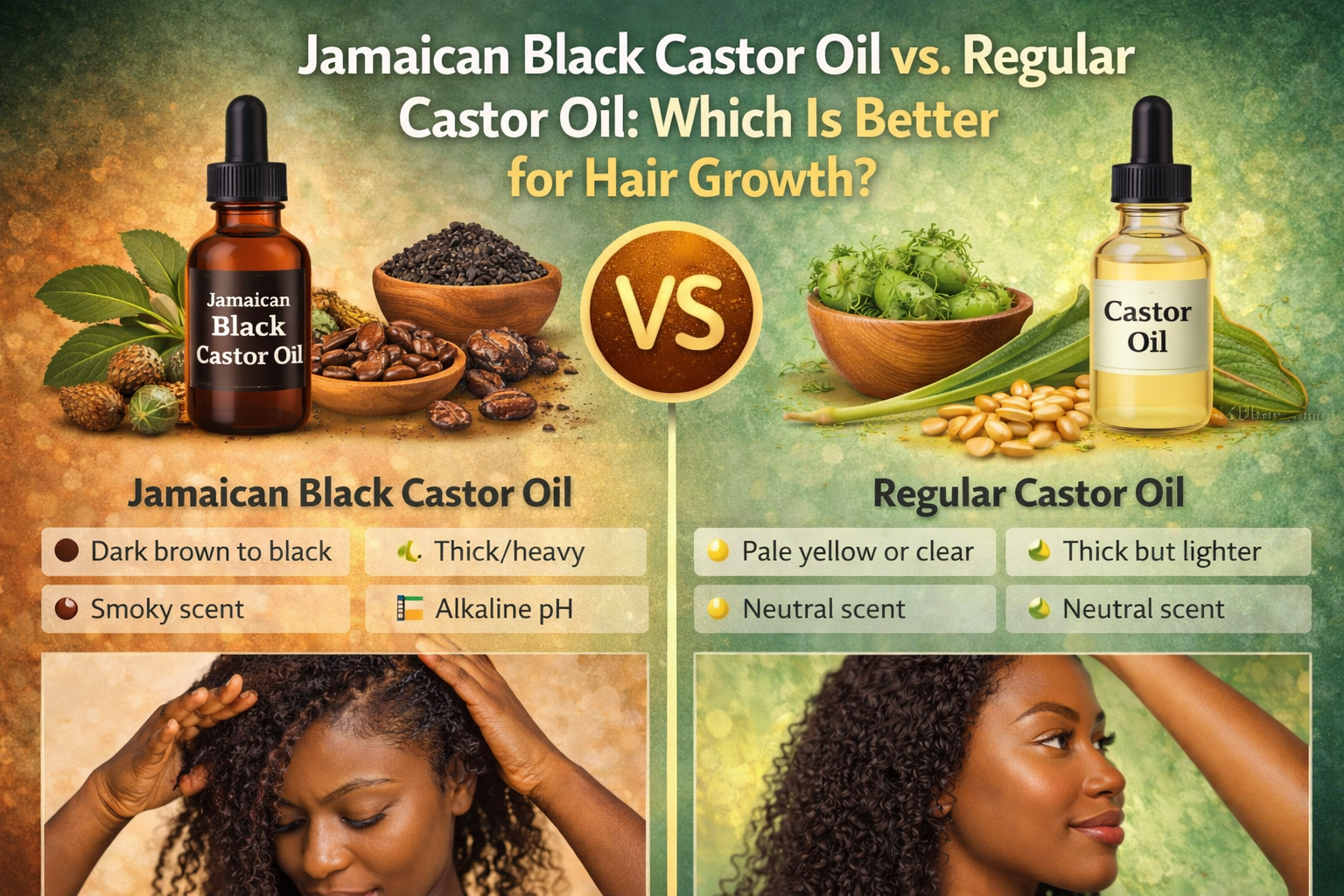 Jamaican Black Castor Oil vs. Regular Castor Oil: Which Is Better for Hair Growth?