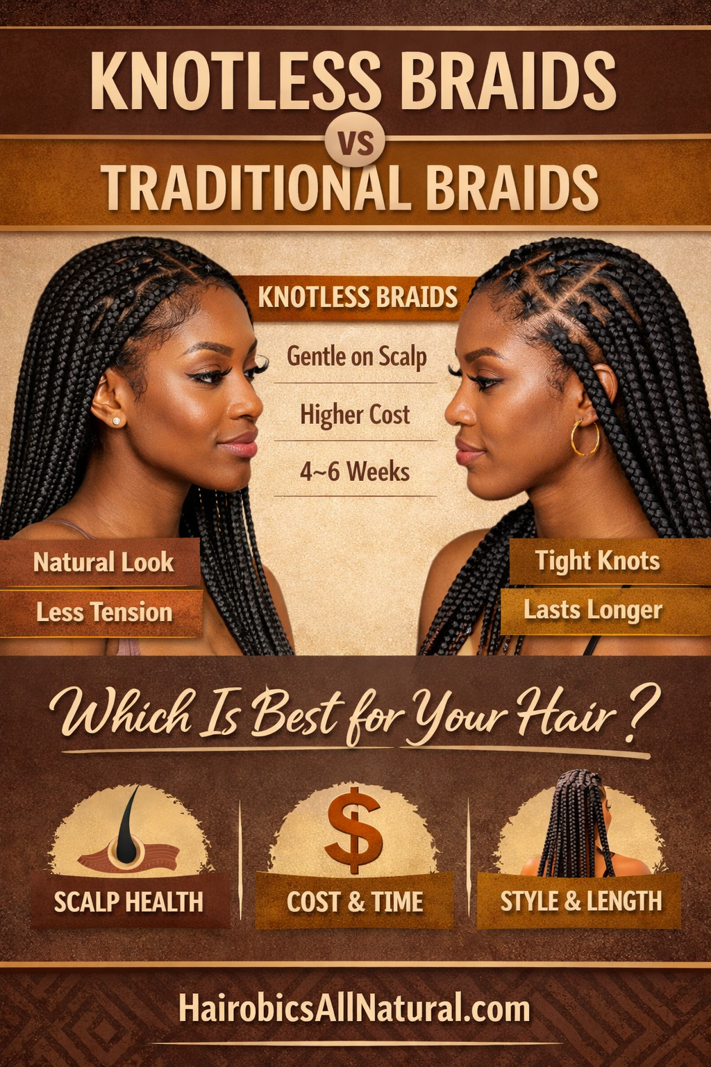 Knotless Braids vs Traditional Braids: Which Is Better for Your Hair?