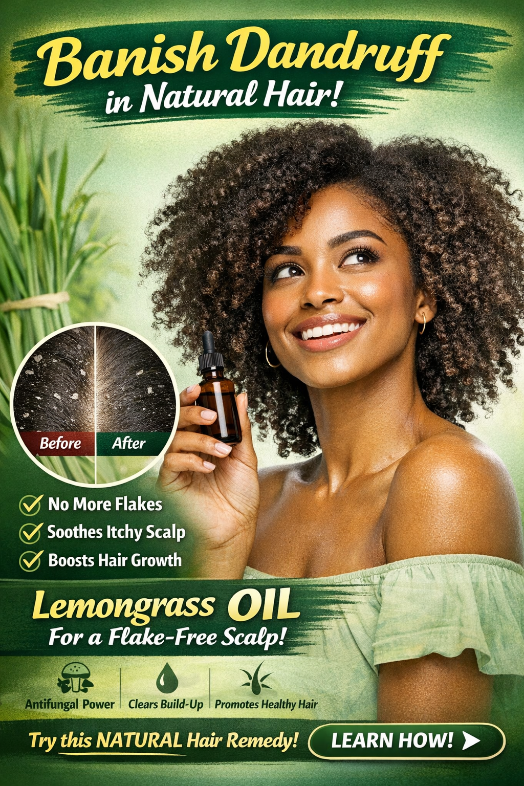 Lemongrass Oil for Dandruff Control in Natural Hair: The Ultimate Guide to a Flake-Free, Healthy Scalp