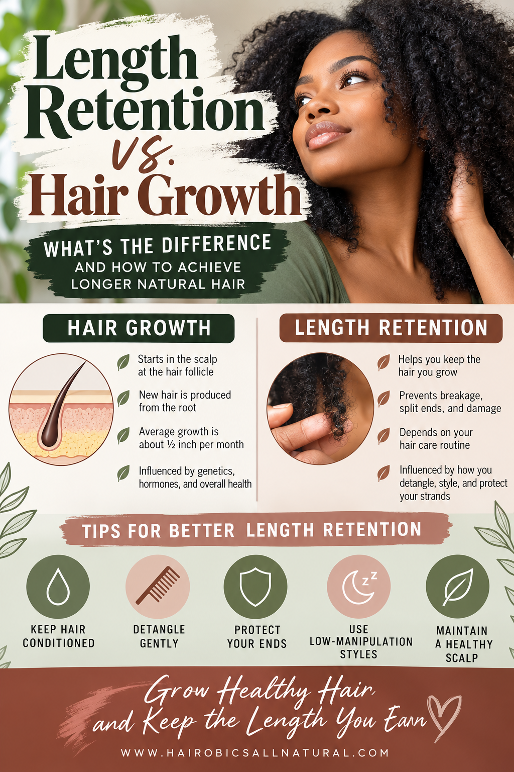 Length Retention vs. Hair Growth: What's the Difference and How to Achieve Longer Natural Hair