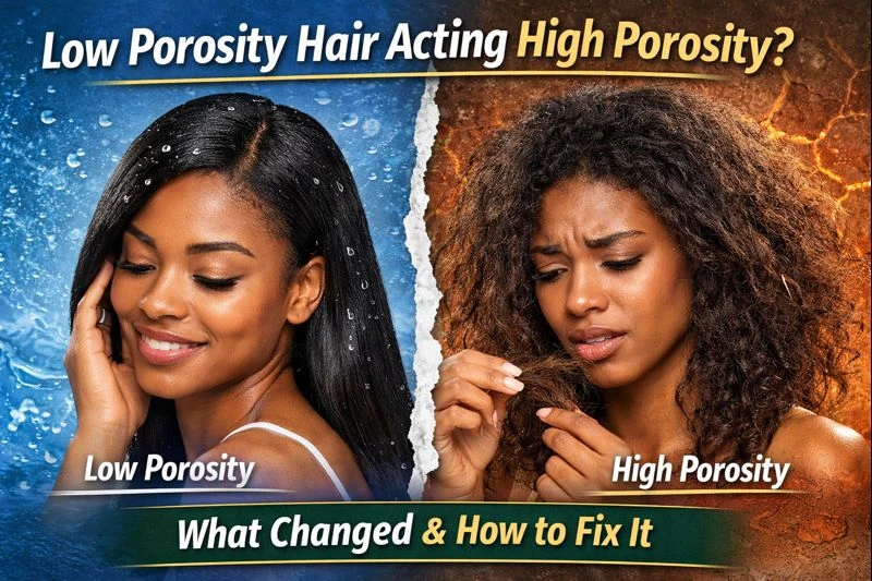 Low Porosity Hair That Suddenly Acts High Porosity: What Changed and How to Fix It