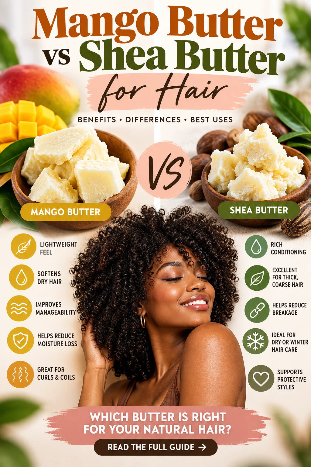 Mango Butter vs Shea Butter for Hair: Which Is Better for Natural Hair?