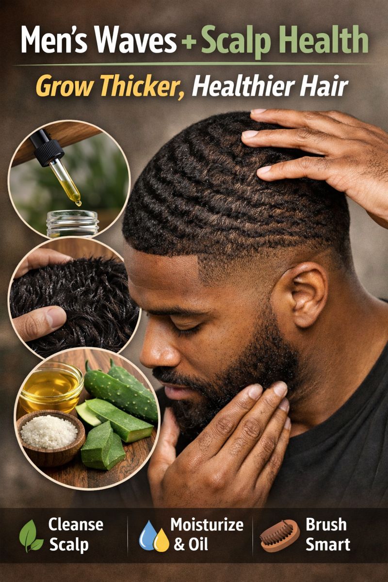 Men’s Waves + Scalp Health: How to Grow Thicker, Healthier Hair