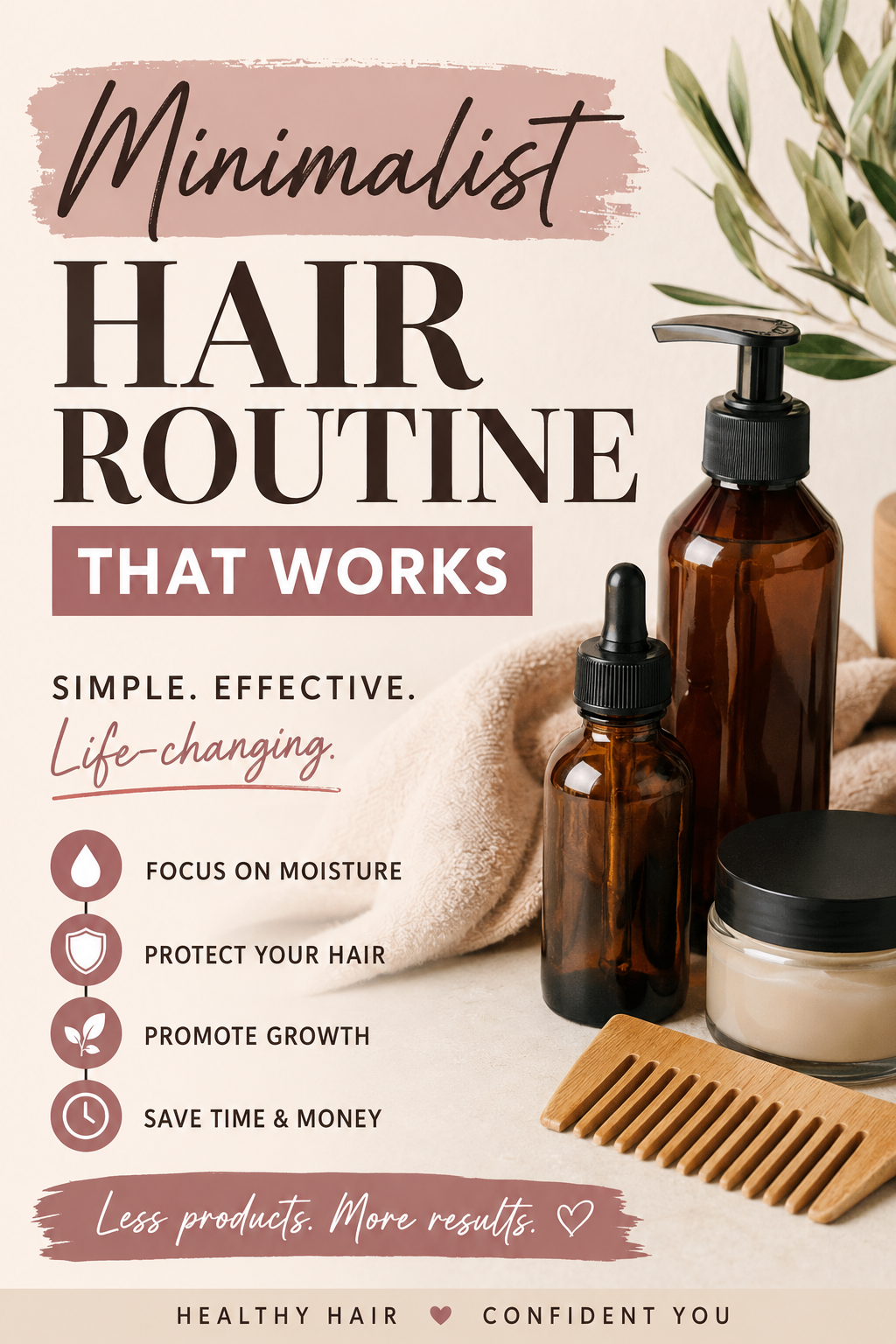 Minimalist Hair Routine That Works: The Simple Path to Healthier, Longer Hair