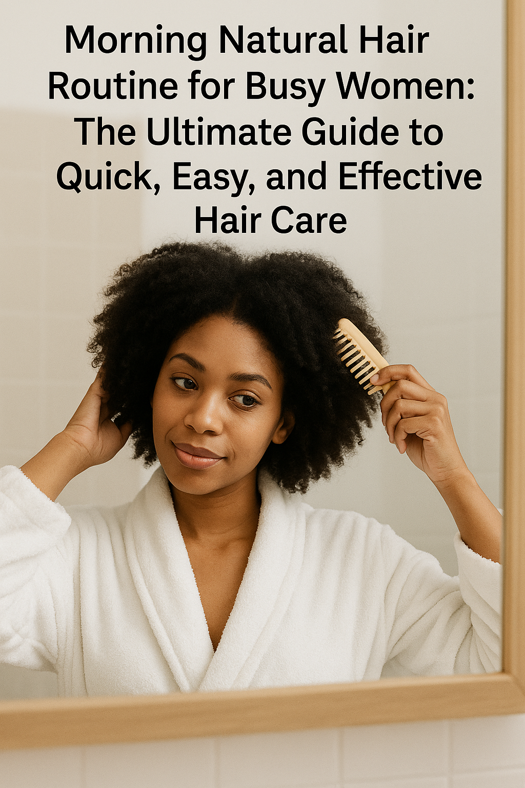 Morning Natural Hair Routine for Busy Women: The Ultimate Guide to Quick, Easy, and Effective Hair Care