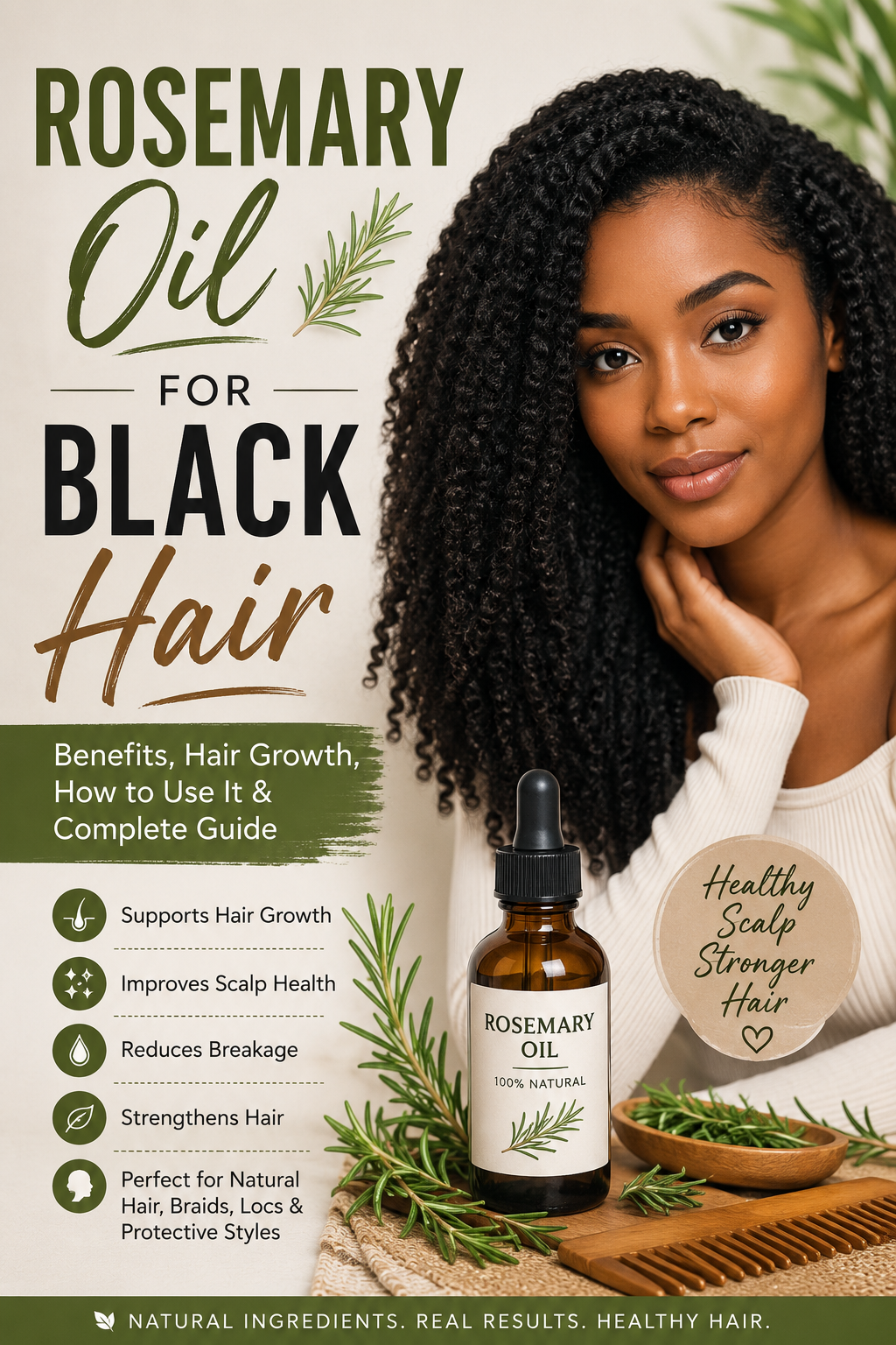 Rosemary Oil for Black Hair: Benefits, Hair Growth, How to Use It, and Complete Guide