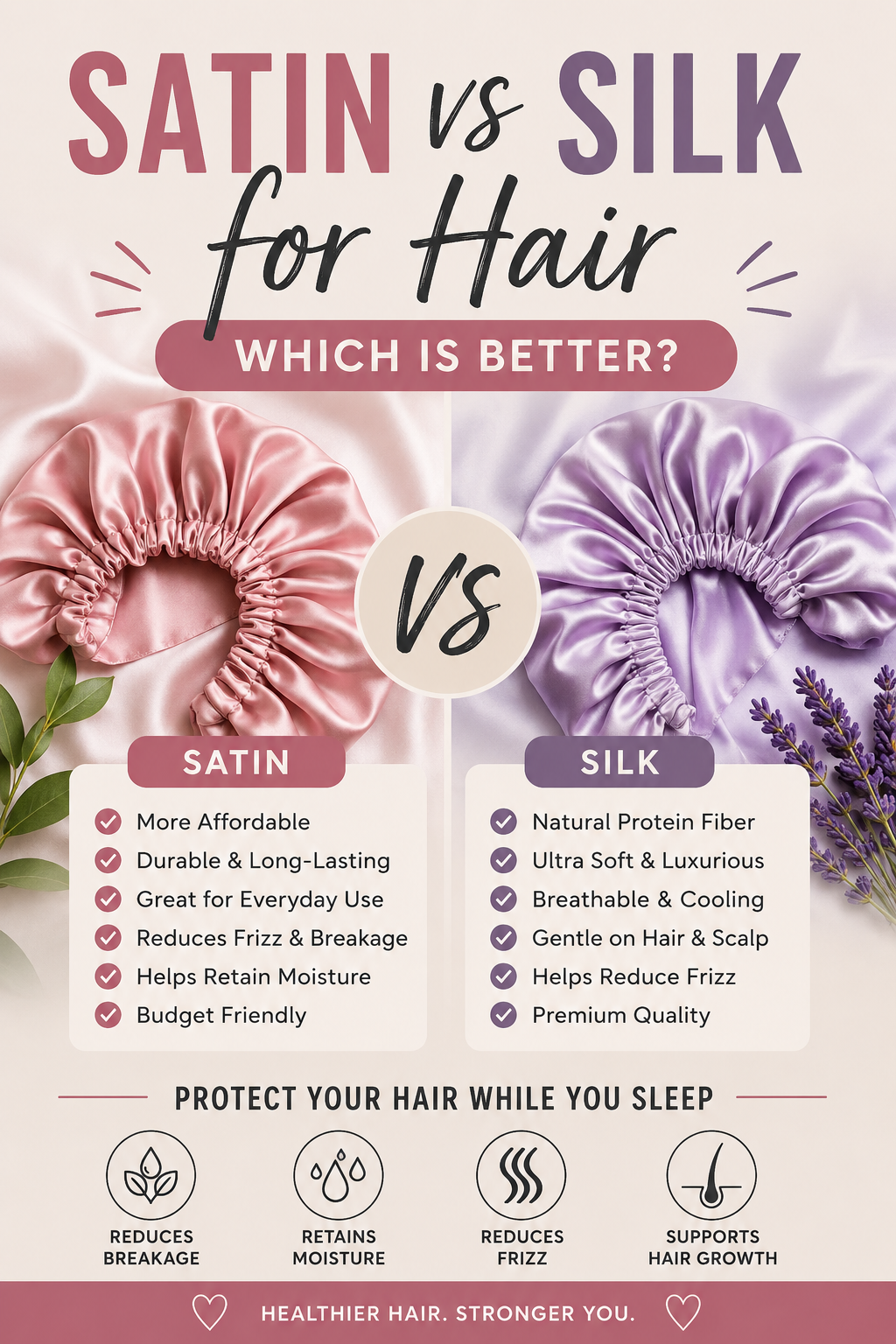 Satin vs Silk for Hair (Which Is Better?) — The Complete Guide for Healthier Hair