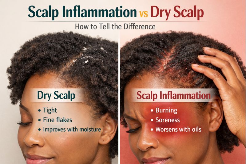 Scalp Inflammation vs Dry Scalp: How to Tell the Difference (And Why It Matters for Hair Growth)