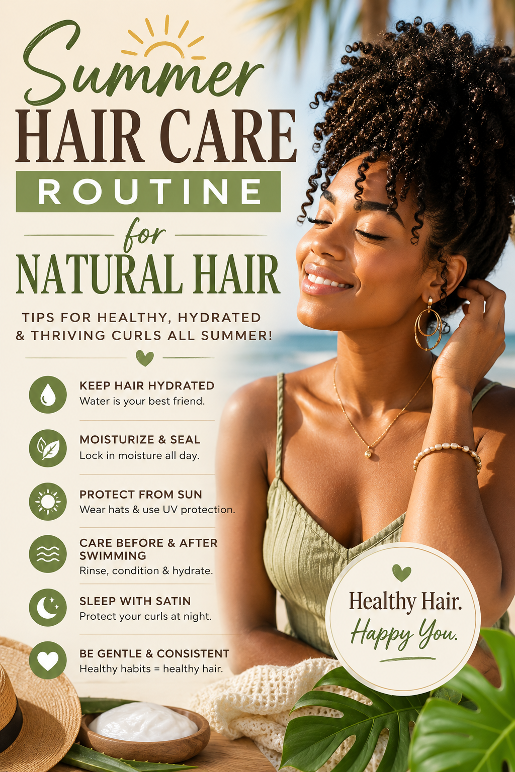 Summer Hair Care Routine for Natural Hair