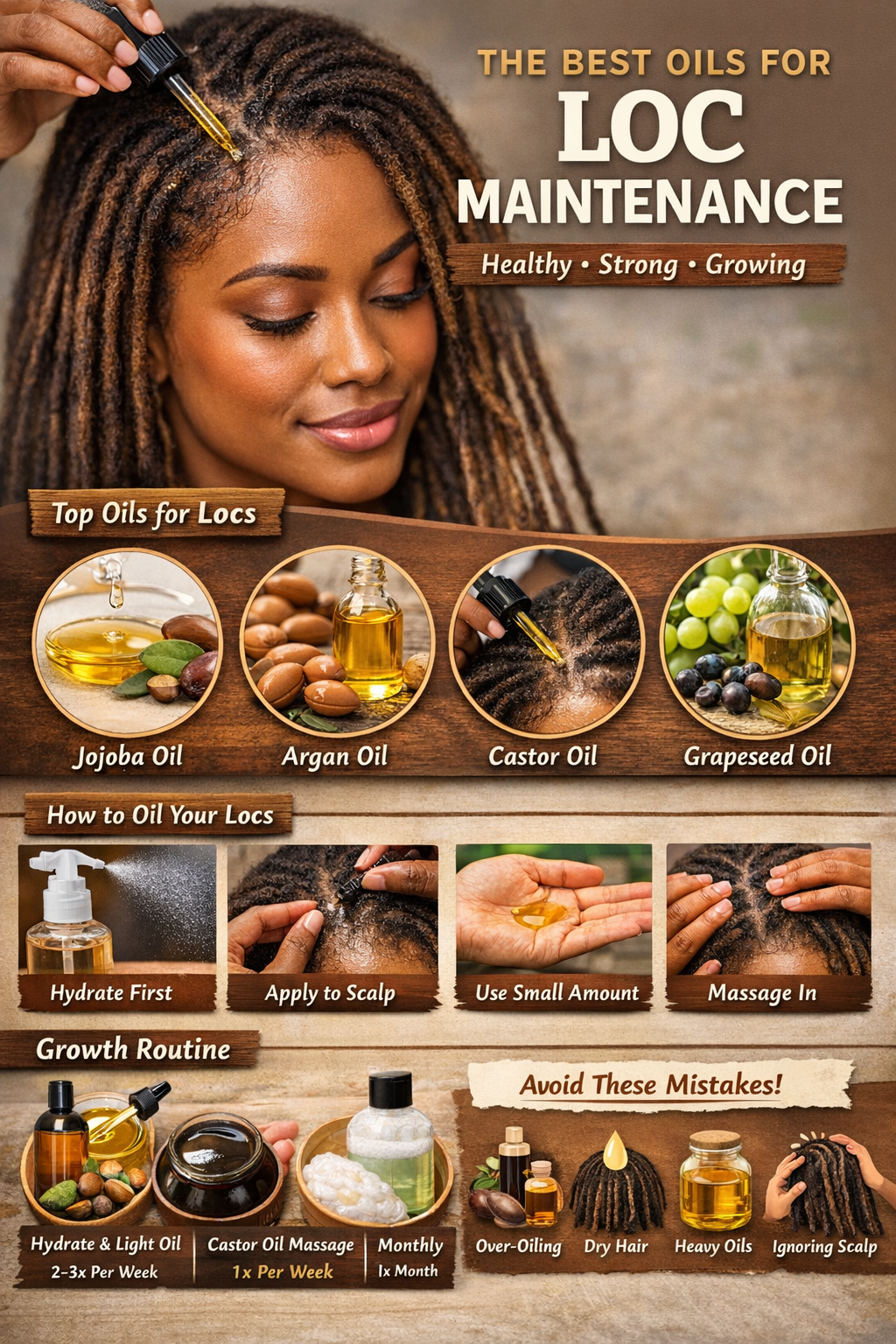 The Best Oils for Loc Maintenance (Complete Guide for Healthy, Strong Locs)