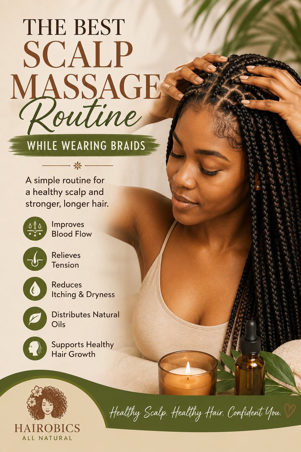 The Best Scalp Massage Routine While Wearing Braids (Complete Guide for Healthier Hair Growth)