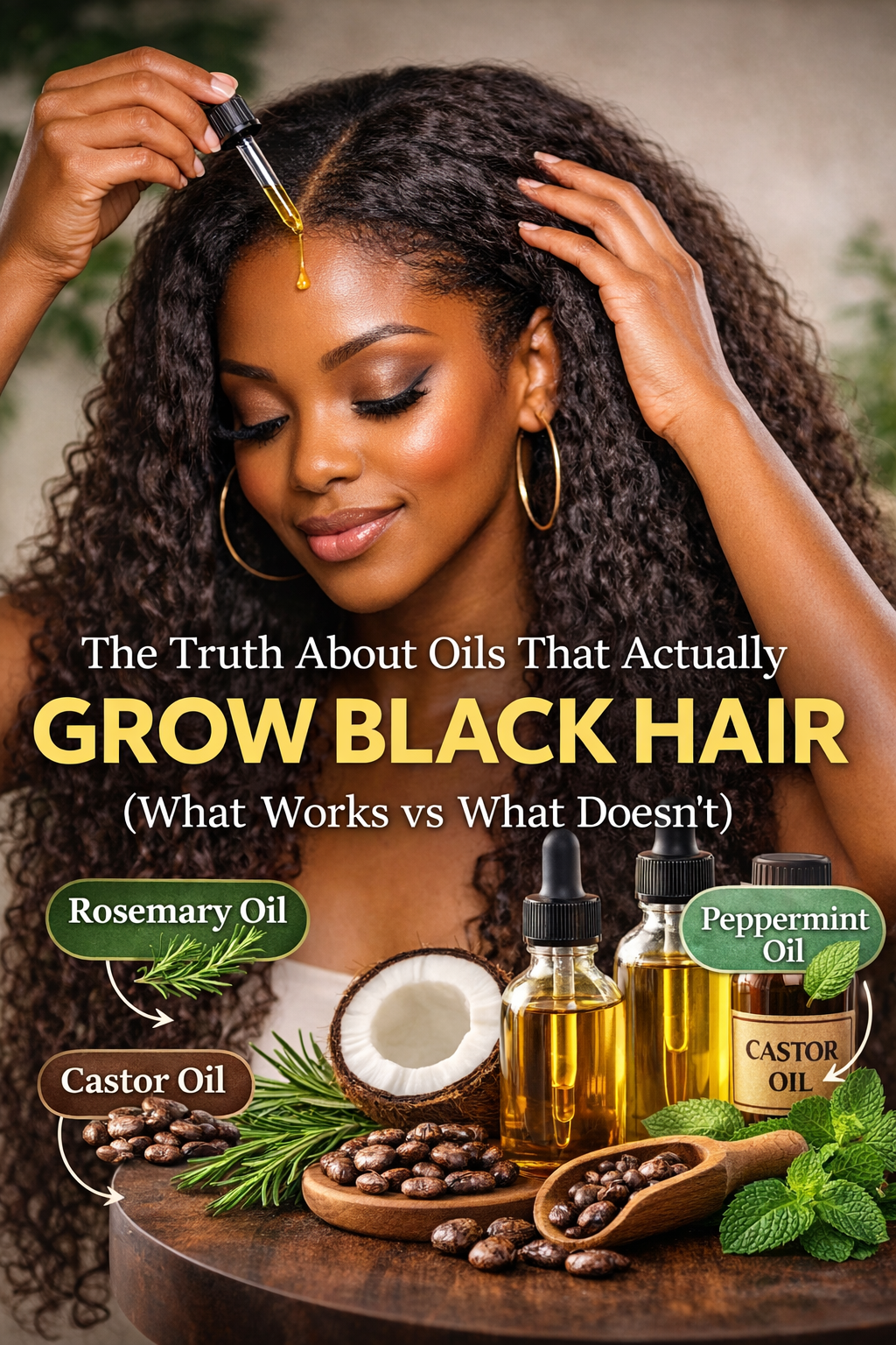 The Truth About Oils That Actually Grow Black Hair (What Works vs What Doesn’t)