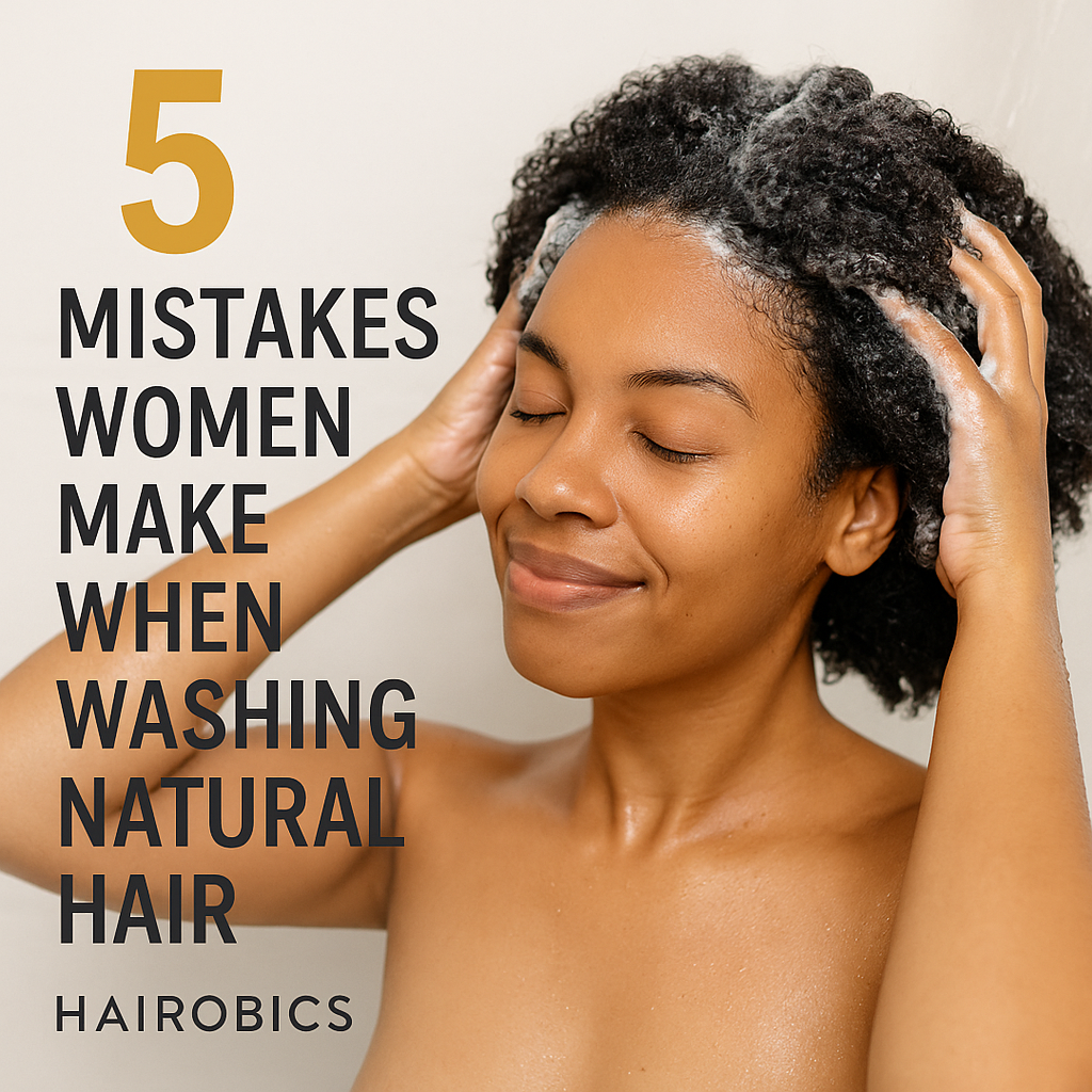 5 Mistakes Women Make When Washing Natural Hair (and How to Fix Them)