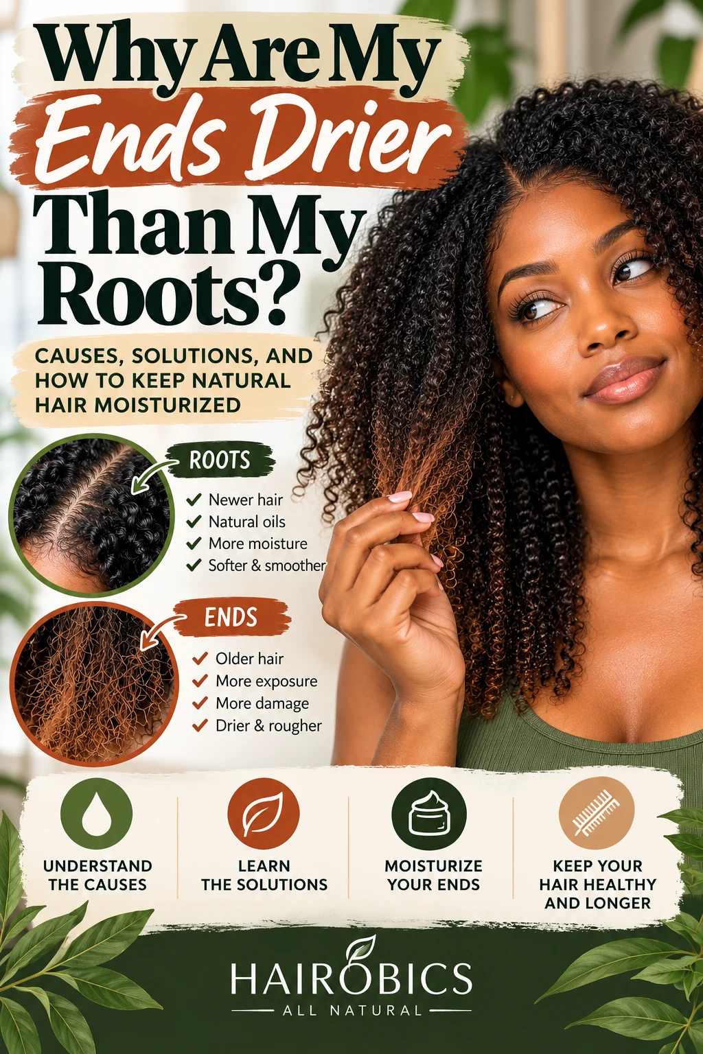 Why Are My Ends Drier Than My Roots? Causes, Solutions, and How to Keep Natural Hair Moisturized