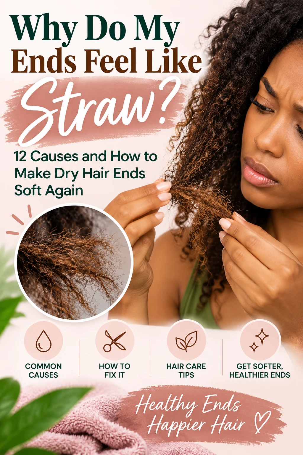 Why Do My Ends Feel Like Straw? 12 Causes and How to Make Dry Hair Ends Soft Again