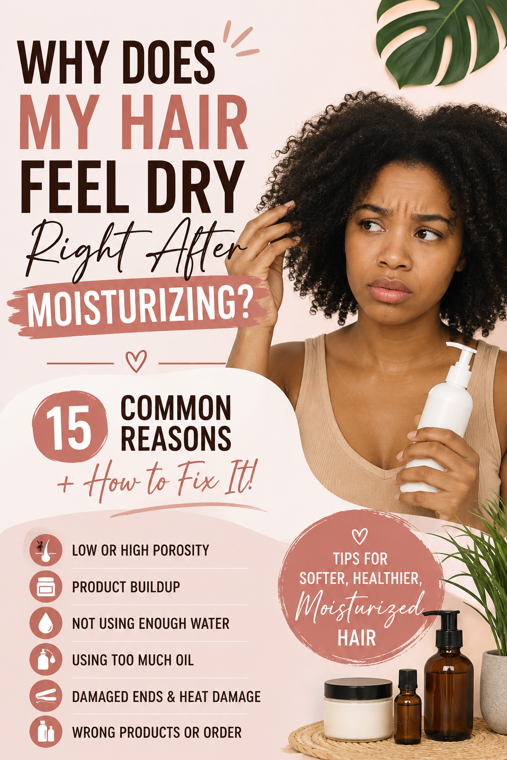 Why Does My Hair Feel Dry Right After Moisturizing? 15 Causes and How to Fix It