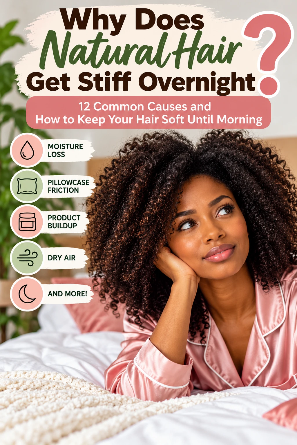 Why Does Natural Hair Get Stiff Overnight? 12 Causes and How to Keep Your Hair Soft Until Morning