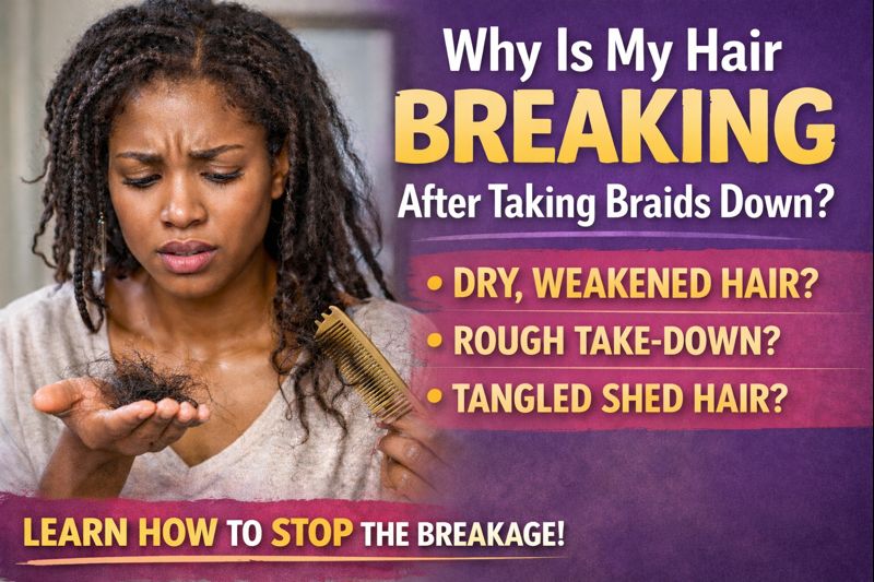 Why Hair Breaks After Taking Braids Down (And How to Stop It for Good)